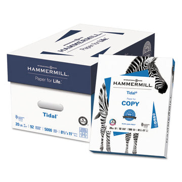 Hammermill® Tidal Print Paper, 92 Bright, 20lb, 8.5 X 11, White, 500 Sheets-ream, 10 Reams-carton, 40 Cartons-pallet freeshipping - TVN Wholesale